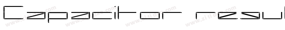 Capacitor regular字体转换